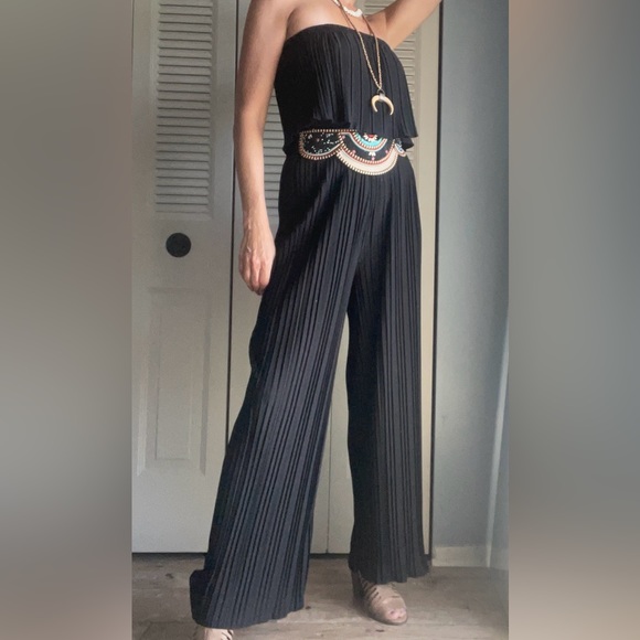 Strapless Jumper Pantsuit - Picture 1 of 6